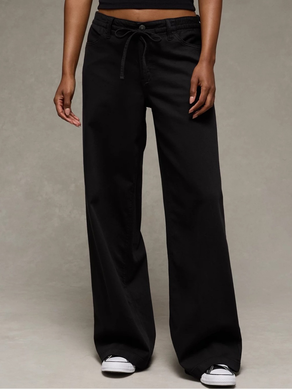 AE Dreamy Drape Stretch Low-Rise Ultra Wide-Leg Pant